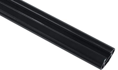 Gardinia Trägerverlängerung für universal Wandträger, Serie: Chicago, Länge: 18 cm, Metall, Schwarz