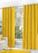 Hachette Thermal Blackout Curtains Eyelet Ring Top Including Pair of Tiebacks (Ochre Yellow, 66 X 54)