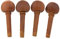YINETTECH Jujube Holz 4 tlg Violine Geige Stimmwirbel Drehwelle Set 4/4 Größe Holz Ersatz Stimmwirbel