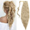 Clip in Zopf Extensions Ponytail Haarteil wie Echthaar Corn Wave Pferdeschwanz Günstig Haarverlängerung 20(50cm) 90 Gramm # Blond & Bleichblond