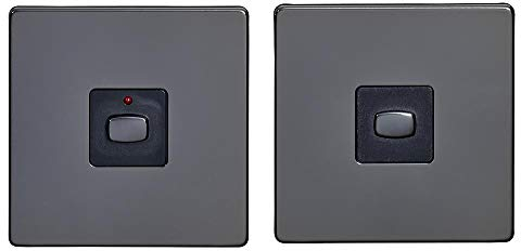 Mihome Master/Slave Nickel, elektrische Schalter und Steckdosen.