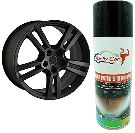 ADAILY CAR Dip Covering Full Plasti Noir Mat pour Jantes 1 Bouteille De 400 ML Professionnel Qualité Garantie Aérosol Pelable Logo Voiture Customisation De Votre Véhicule