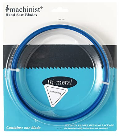 Imachinist 162 cm lang, 1,27 cm breit, 0,1 cm dick, Bimetall-Bandsägeblätter zum Schneiden von Edelstahl (14 TPI)
