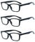 Suertree Lunettes de Lecture, Lunettes de Pour Ordinateur Aide visuelle Soins oculaires Lunettes Aide à la lecture pour femmes Hommes de Lunettes 3.0 BM151
