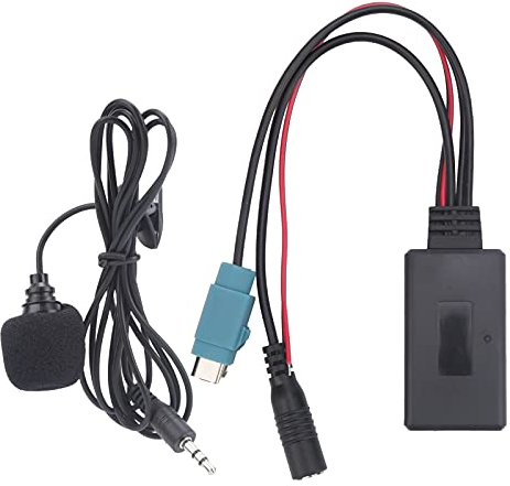 Akozon Kit Voiture Bluetooth 5.0 Adaptateur AUX avec Câblage de Microphone de 59,1 Pouces Convient pour Alpine KCE-236B / CDA-9852 / E