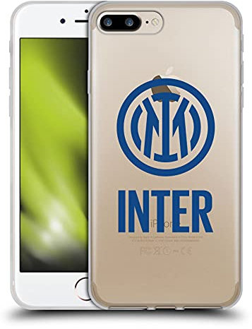 Head Case Designs Licenciado Oficialmente Inter Milan Pila Logo Carcasa de Gel de Silicona Compatible con Apple iPhone 7 Plus/iPhone 8 Plus