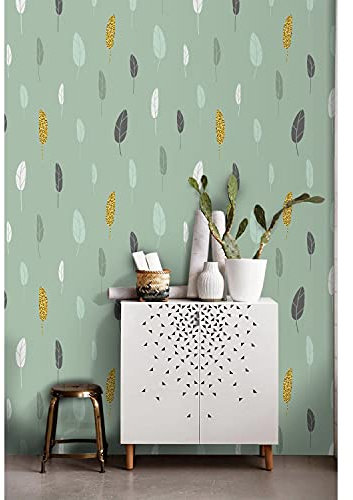 Coloray Fototapete 416x254cm Vlies Vliestapete Wandbilder Zuhause Dekor Zimmer Wohnzimmer Büro Schlafzimmer - Skandinavisches Blatt