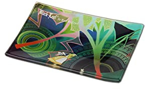 Black Leaf Rolling Tray Alice | Mixing Tray aus Glas | BAU-Unterlage 150x100mm | Glastablett zum Bauen
