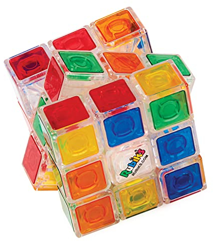 ThinkFun - 76473 - Rubik's Crystal - Der transparente Rubik's Cube, EIN Sammlerstück und Denkspiel für Erwachsene und Kinder ab 8 Jahren