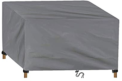 WHXQSH Gartenmöbel Abdeckung,160x90x75cm Abdeckplane Gartenmöbel,420D Oxford Gewebe Rechteckig Schutzhülle, Wasserdicht Winterfest, Atmungsaktiv, UV-Schutz,für Gartentisch Sitzgruppe