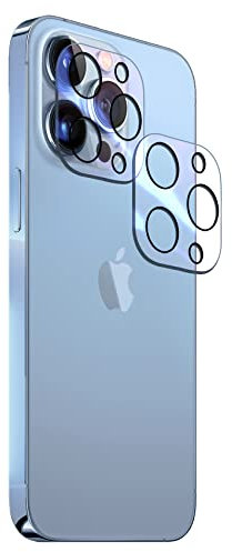 Fonetek® Pack of 2, Compatible with iPhone 13 Pro, Camera Rear Lens Tempered Glass Protector Shield Guard Covers for Apple iPhone 13 Pro