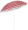 JMS we create smile Patio Garden Beach Parasol Sunshade Sun Umbrella Outdoor Tilting Folding (Red/White)