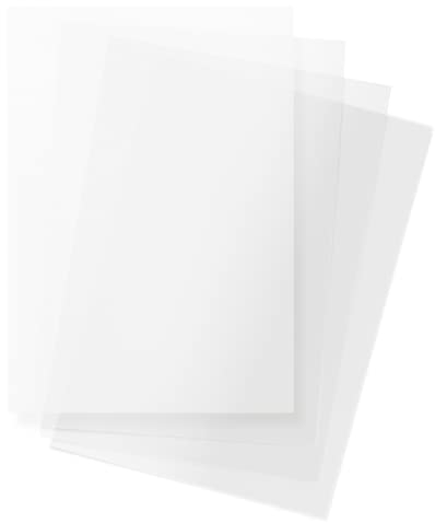 Netuno 10 x Weiß Transparentpapier DIN A4 210x 297 mm 100g Bastelpapier transparent bedruckbar für Einladungs-Karten Weihnachts-Karten Hochzeitskarten Einleger Laterne basteln Pergamentpapier A4