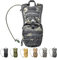 Save & Protect Trinkrucksack mit Trinkblase 2,5L für Fahrrad, Laufen, Wandern, nach Militärstandart - robust, sicher und wasserabweisend - Farbe Black Camouflage Tarnmuster