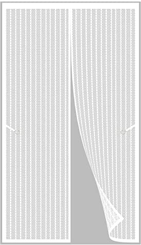 Traspirante Zanzariere Magnetiche 115 x 300 cm Zanzariera Magnetica Finestra Nessuna Perforazione Magnetica Tenda Anti Zanzare Zanzariera Porta Finestra, Bianco