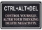 Ctrl Alt Del inspirierendes Retro Vintage Metallschild S Control Yourself Motivierende Wanddekoration Metall Hängeschild für Zuhause Wohnzimmer Bar Garage Cafe Home Decor 14 x 20 cm