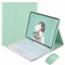 EHLCYS Custodia Con Tastiera Per Samsung Galaxy Tab A7 Modello 2020 Da 10,4 Pollici (SM-T500/T505/T507), Tastiera Rimovibile Con Touchpad Retroilluminato A 7 Colori Con Supporto Per Penna S,Mint green