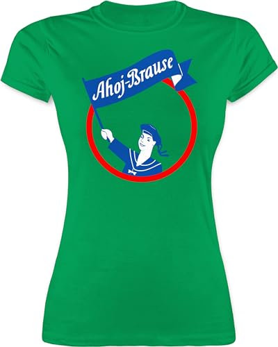 Shirt Damen - Karneval & Fasching - Ahoj Brause Kostüm Ahoj-Brause Verkleidung - S - Grün - Karnevals t-Shirt rosenmontag Tshirt Frau „Karneval“ ‚Shirt‘ fasent t Shirts Karneval-Klamotten