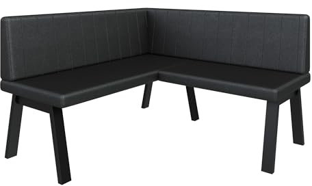 FURNISTAR Eckbank Akiko Metal A - Eckbankgruppe für Ihrem Esszimmer, Küche modern, Sitzecke, Essecke. Perfekt für Küche, Büro und Rezeption. Solide und Starke Verarbeitung. (130x130-Soft11)