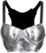 ANTIQUEMEDIEVAL Steel Mina Chest Armour Torso Cuirass Warrior Princess Breastplate LARP Costume