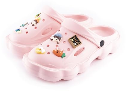 R-ISLAND Sabots pour femme adulte, EVA, sabot de travail pour la santé et l'hôtellerie, Rose 1, 36/37 EU