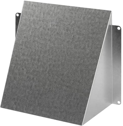 Repa Market 150 x 150mm Verzinkter Stahl Wetterschutzhaube – Regenabweiser für Lüftungsgitter und Abluftsysteme – Wetterfester Wand- und Dachdurchlass – Abdeckung für Lüftungskanäle & HVAC Anlagen