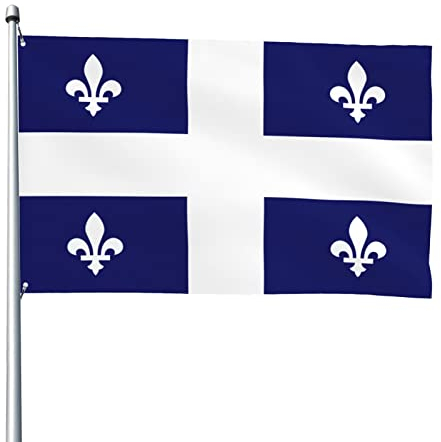 Drapeau du Québec 4x6 pieds drapeaux décoratifs extérieurs