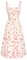 SCARLET DARKNESS Robe d'été victorienne décontractée sans manches avec bretelles spaghetti pour femme - Robe florale pour l'été, la plage, Abricot et fleurs roses, XXL