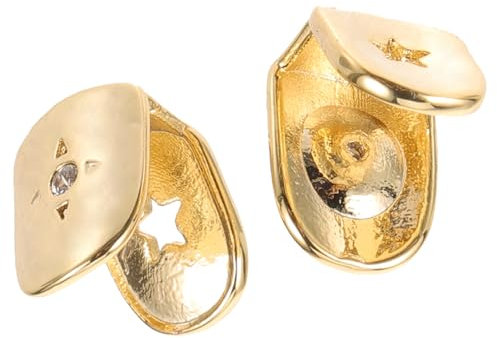 GALPADA 2stücke Zahngrill aus Kupfer für Zähne Dekorativer Mundgrill als Zahnschmuck Geeignet für Cosplay und Partys Formstabil und Langlebig