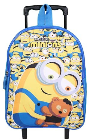 BAGTROTTER Rucksack mit Rollen 32 cm Kindergarten Die Minions Gelb