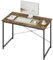 WOLTU Schreibtisch, Computertisch 120x60 cm Bürotisch, PC Tisch mit Metallgestell, Industrie-Design, für Büro Homeoffice Arbeitszimmer, aus Holzwerkstoff, Vintage-Braun