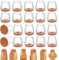 18pcs Chair Leg Floor Protectors, Silicone Chair Leg Covers, Chair Leg Caps with Wrapped Felt for Hardwood Floors Protectors, Furniture Leg Protectors Cap (Fit:13-23mm)