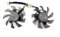 BDAKQJV Carte Graphique Ventilateur de Carte vidéo d'origine 75MM 6PIN FD8015U12S T129215BU Compatible avec la Carte Graphique GTX 1650 1660 Super RTX 2060(Fan T128015BU)