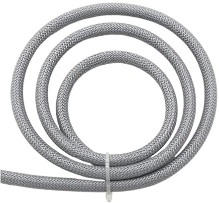 1/2/3/5/10/20/30/50 m, isolierter PET-Geflechtschlauch, hochdichter Kabelmantel, Kabelschutz, Geflechthülsen für Drähte, 6 mm, Grau, 6 mm