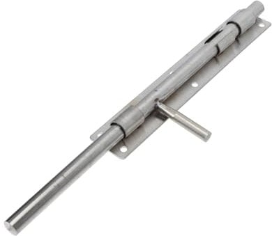 DECOMELODY Outdoor Stainless Steel Gate Floor Latch and Fence Lock Heavy Duty Solid Bolt for Garden Door Security Suitable for Farm Gates and Windows