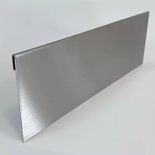 designbleche | Rasenkante Metall | aus Edelstahl | Beeteinfassung 200 x 15 cm | Robust & flexibel | Mähkante, Beetumrandung & Rasenbegrenzung