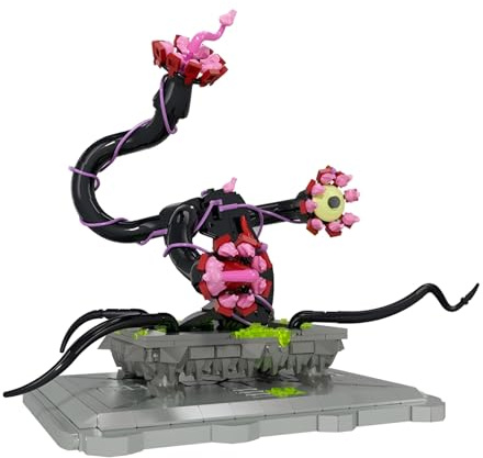 SymGrpu Piranha Plant Bonsai Building Set (660PCS), Evil Eye Cannibal Flower Building Bricks Model Toy, Unique Halloween Christmas Decor, DIY Horror Gift for Adults & Kids 6+