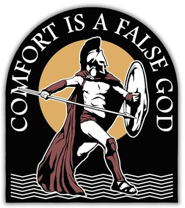 Brothers in Arms - Sticker „False God“ – Premium Vinyldruck – 10cm x 8,8cm – wasserfester Aufkleber für Trinkflaschen, Spinttüren etc. – Bundeswehr- & Militär Design