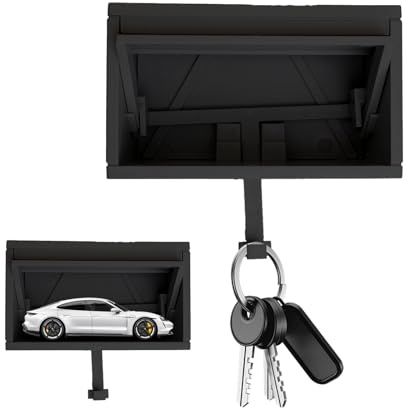 SoeUyd Porte-Clés pour Garage Automobile avec Porte Ouvrante | Boîte à Clés pour Garage Automobile, Boîte à Clés Murale pour Montage Mural, Porte-Clés pour Les Amateurs de Voitur