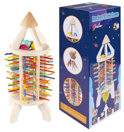 Kids Rocket Toy, Recognition Puzzle Game Activities, Fun Learning and Skill Development, Stem Learning Game, Color Sorting Educational Toy for Birthday Party Entertainment, Home, School, Indoor Play
