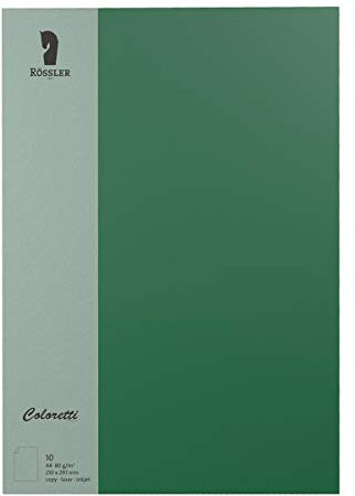 Rössler 220701571 - Coloretti Briefpapier, 80g/m², DIN A4, forest, 10 Blatt