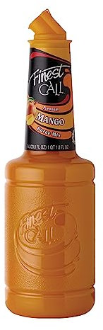 Finest Call Mango Puree | 1 Litre Bottle | Real Fruit | Cocktail Ingredient | Easy Pour | Bar Essential | Premium Ingredients | Cocktails