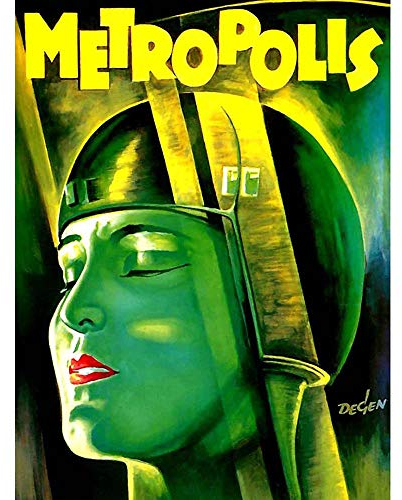 Wee Blue Coo Film Movie 1927 Metropolis Vintage Art Print Poster Wall Decor Kunstdruck Poster Wand-Dekor-12X16 Zoll