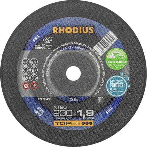 RHODIUS TOPline XT20 Extradünne Trennscheibe 230 x 1,9 x 22,23 mm 25 Stk