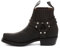 Grinders Stivaletti Unisex con Fibbia e in Vera Pelle Stile Biker Motociclista Goth Punk marrore Uomo(5UK, 39EU) Donna(6UK, 39EU)