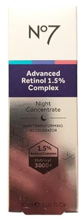 No7 Advanced Retinol 1.5% Complex Night Concentrate Skin Transforming Accelerator 30ml