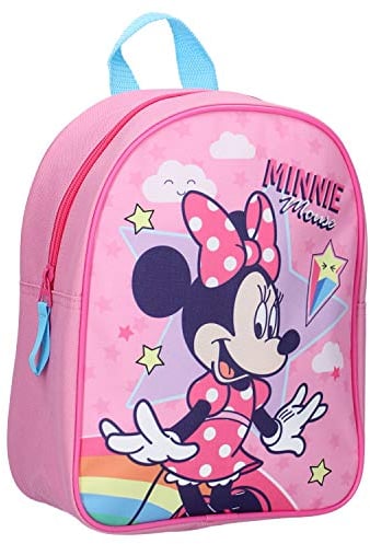 Disney Minnie Mouse Kinderrucksack - Sterne & Regenbogen - Rosa