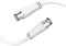 Hama Antennen-Kabel, Koax-Stecker - Koax-Kupplung, 3,0 m, 90 dB weiß