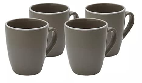 Darbie Angell Potter's Wheel Mug Set of 4