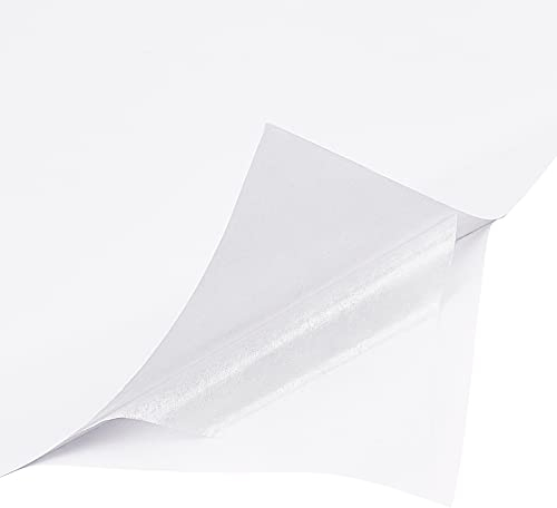 BENECREAT 10 Blatt Doppelseitige Klebeblätter Weißes Selbstklebendes Klebeband Sandwich Schicht Mit Doppeltem Klebeband Für Geschenkpapier Handgefertigte Karte, 42x29 cm